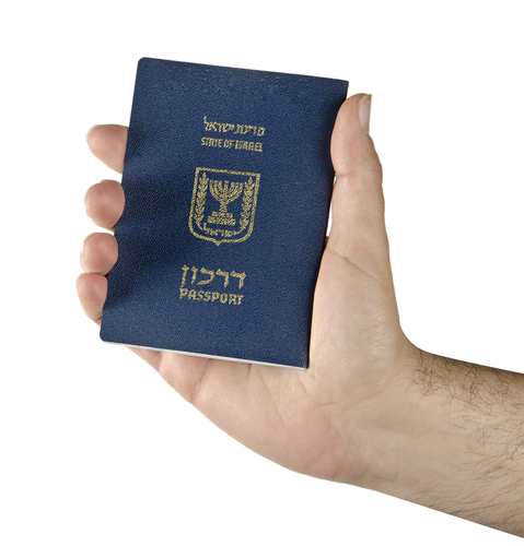 Израильский паспорт (даркон). Фото: shutterstock