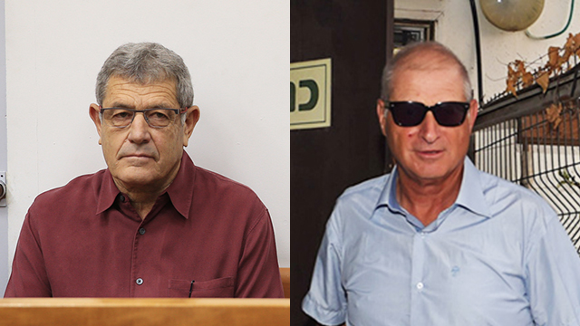 State's witness Ganor (L) confronted PM's attorney Shimron, alleging he was due to receive 20% cut from submarine deal (Photo: Yuval Hen, Orel Cohen)