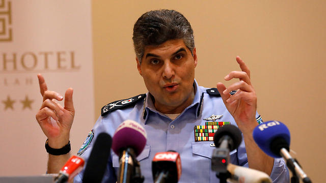 Hazem Attallah, the Palestinian chief of police, announcing the renewed security coordination (Photo: Reuters)