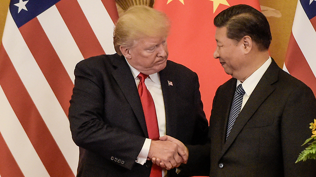 נשיא סין, שי ג'ינפינג, ונשיא ארה"ב, דונלד טראמפ, בזמנים טובים יותר (צילום: AFP) (צילום: AFP)
