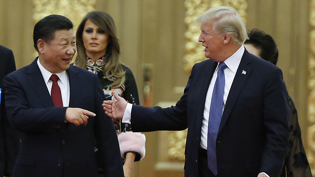 טראמפ ונשיא סין. חיוכים ועיצומים (צילום: רויטרס) (צילום: רויטרס)