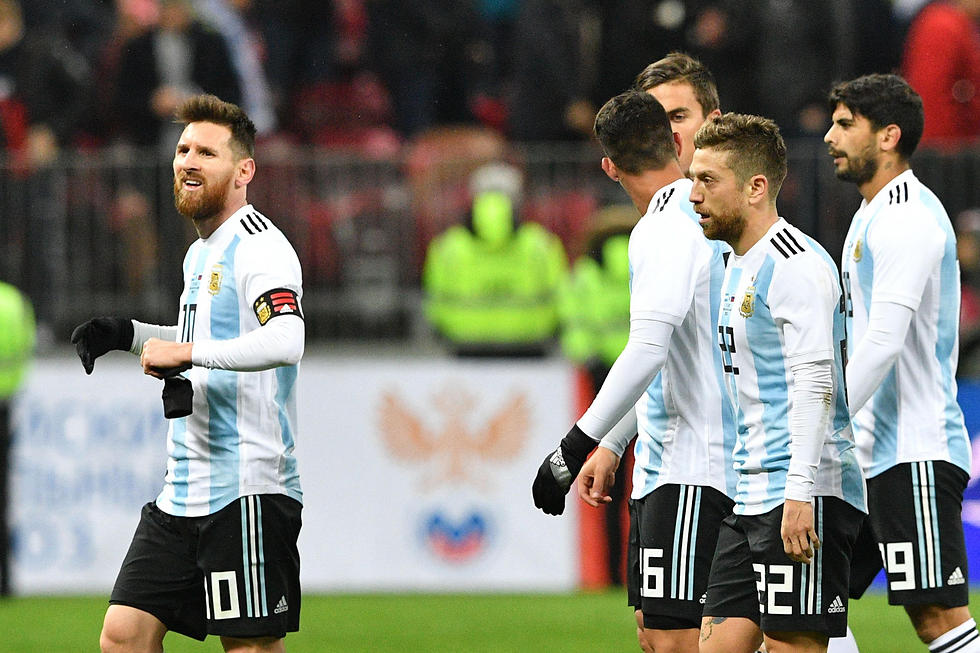 Месси в составе сборной Аргентины. Фото: AFP