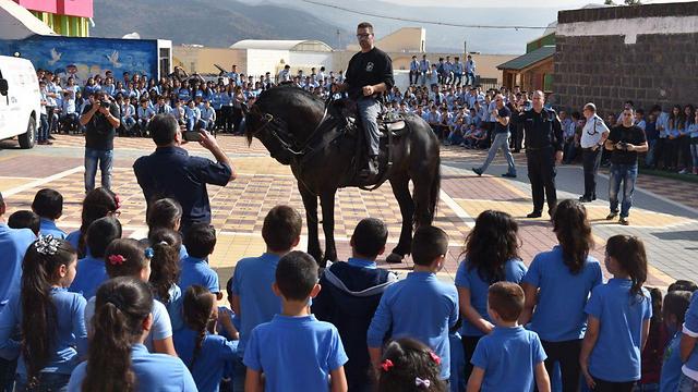 Police held a community event in Ghajar (Photo: Police Spokesperson's Unit)