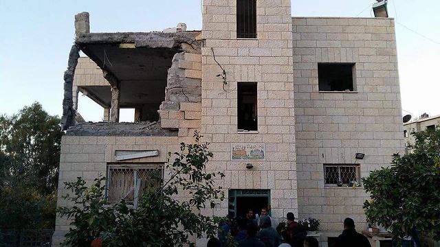 The terrorist's demolished home in Har Adar (Photo: Elior Levy)