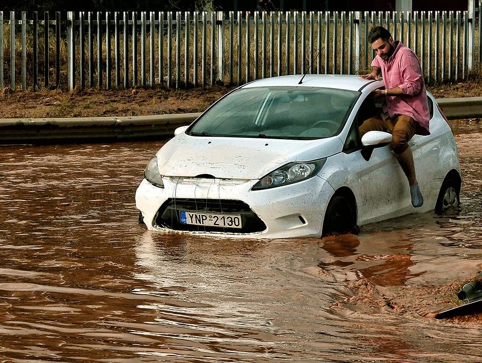 Наводнение в Греции. Фото: AFP