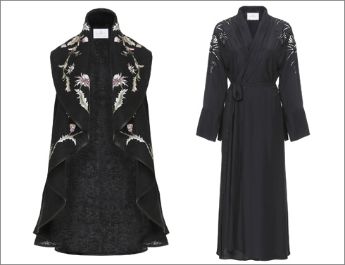 שמלת קימונו, 3,850 שקל; ז'קט רקום ללא שרוולים, 5,850 שקל  (צילום: ניר יפה)