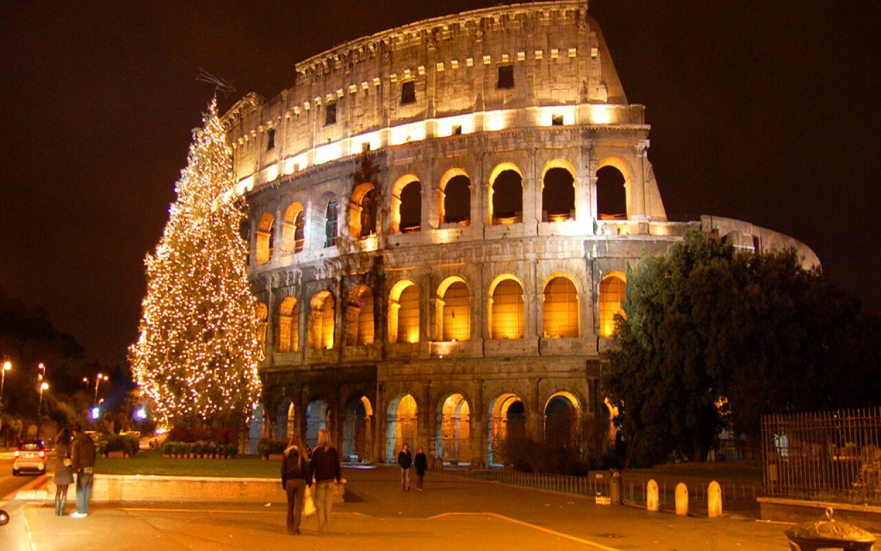 הקולוסיאום חוגג כריסמס: רומא ()