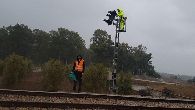 עבודות בתחנת הרכבת בבני ברק (צילום: דוברות רכבת ישראל) (צילום: דוברות רכבת ישראל)
