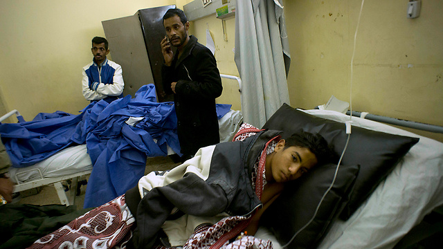 The attack's victims in hospital (Photo: AP)