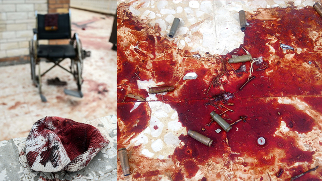 קליעים ושלוליות דם על רצפת המסגד (צילום: EPA, רויטרס) (צילום: EPA, רויטרס)