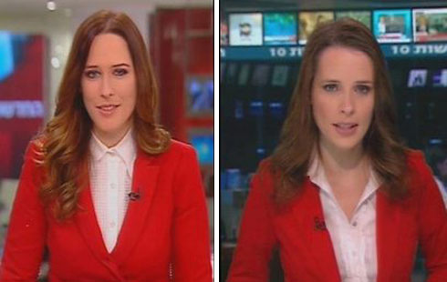 ב-2012: תמר איש שלום ויונית לוי בחולצה לבנה וז'קט אדום (צילום: ערוץ 10, ערוץ 2)