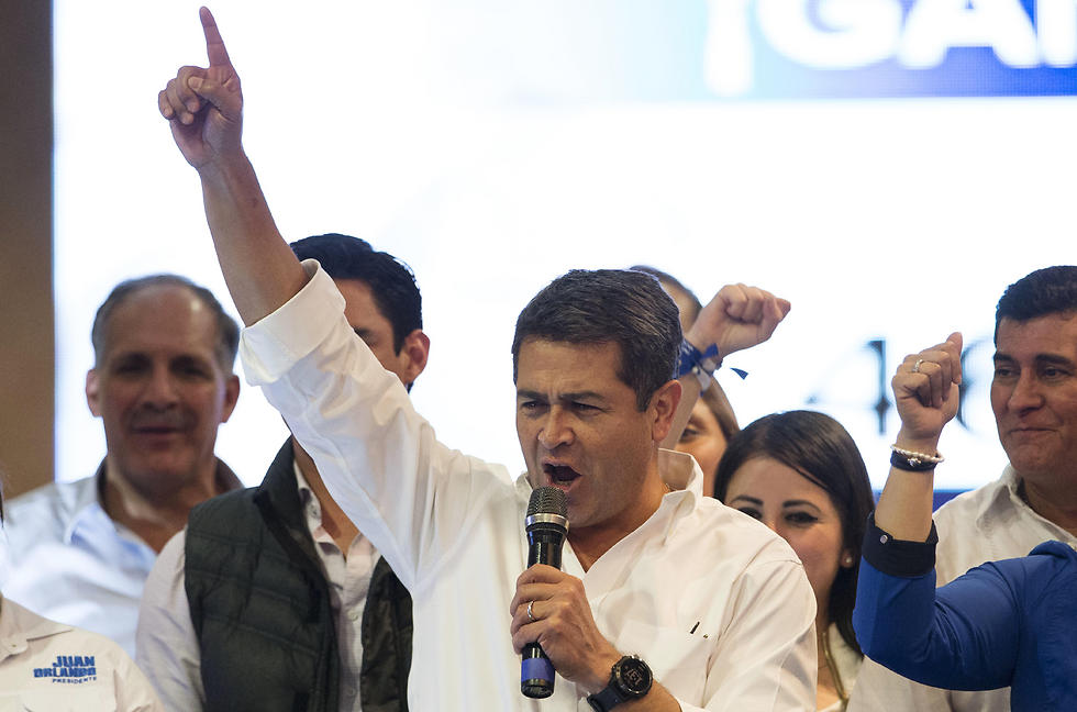 הרקורד שלו במלחמה בסמים לא הספיק? נשיא הונדורס חואן אורלנדו הרננדס (צילום: AP) (צילום: AP)