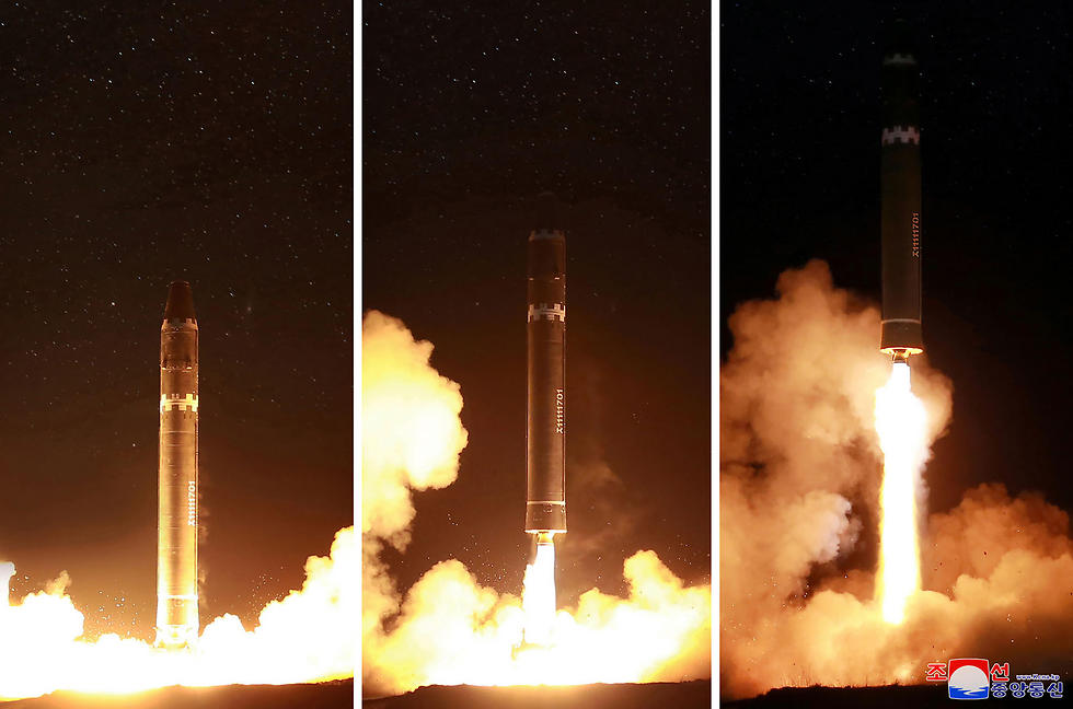 שיגור הטיל האחרון של צפון קוריאה (צילום: AFP) (צילום: AFP)