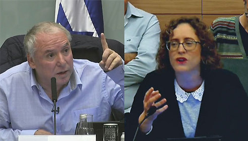 David Amsalem (L) and Yael Cohen Paran (Photo: Gil Yohanan, Knesset)