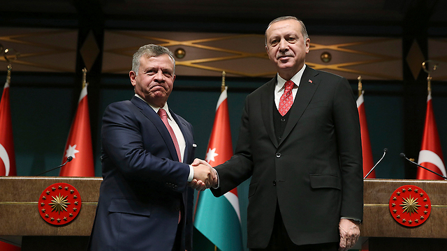 Король Абдалла и президент Турции Эрдоган. Фото: AP