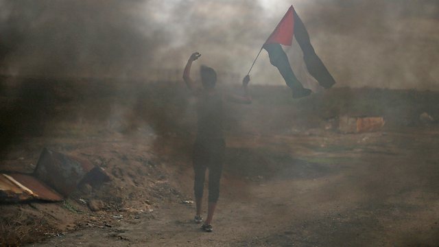 Clashes on the southern Gaza border (Photo: Reuters)