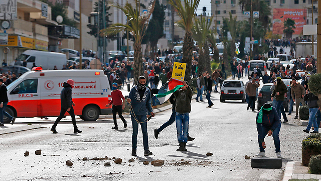 Clashes in Ramallah (Photo: AFP)