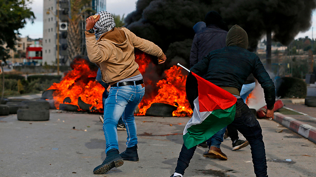 Clashes in Ramallah (Photo: AFP)