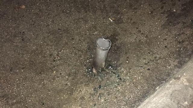 The rocket landed in a Sderot street