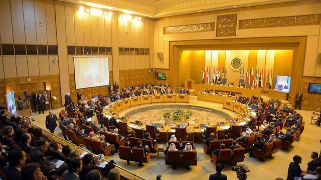 ישיבת הליגה הערבית בקהיר, הלילה (צילום: AFP) (צילום: AFP)