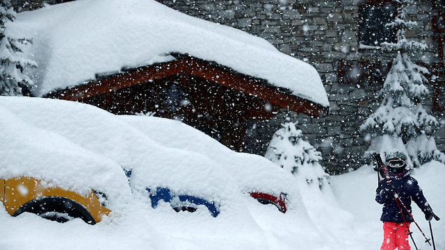שלג בוואל דיזר, באלפים הצרפתיים (צילום: רויטרס) (צילום: רויטרס)
