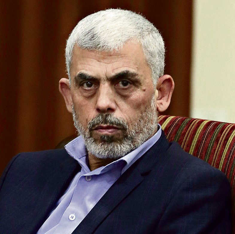 El líder de Hamas en Gaza, Yahya Sinwar.  Una falla en el proceso de reconciliación y la pérdida de activos de seguridad puede empujarlo a una esquina (Foto: AP)