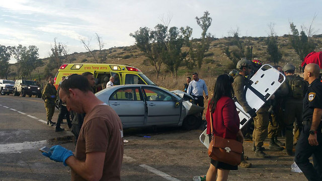 זירת התאונה, היום (צילום: קובי צ׳אפל) (צילום: קובי צ׳אפל)