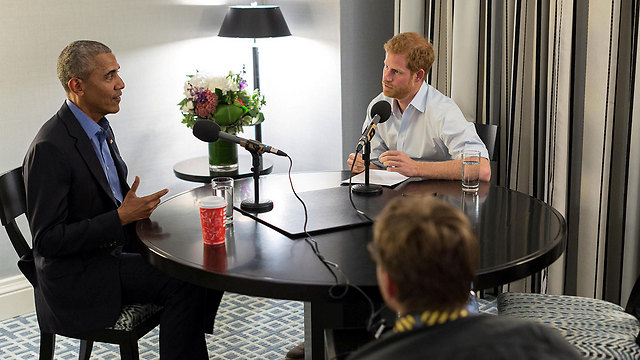 ערכו את הראיון בקנדה. הנסיך הארי ואובמה (צילום: רויטרס) (צילום: רויטרס)