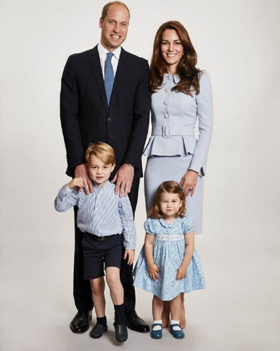 Королевская семья: Кейт Миддлтон, принц Уильям, принц Джордж и принцесса Шарлотта