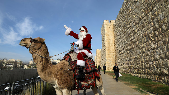 Issa Kassissieh on his camel (Photo: Reuters)