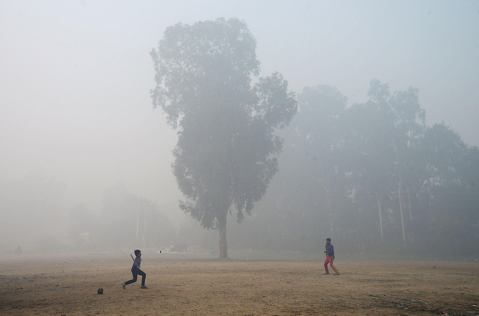זיהום אוויר כבד בהודו (צילום: AFP) (צילום: AFP)