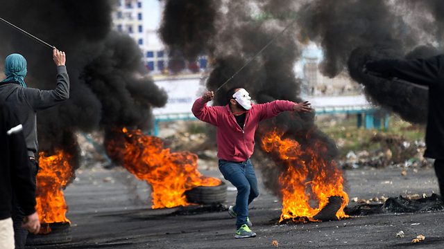 Clashes in Ramallah (Photo: EPA)