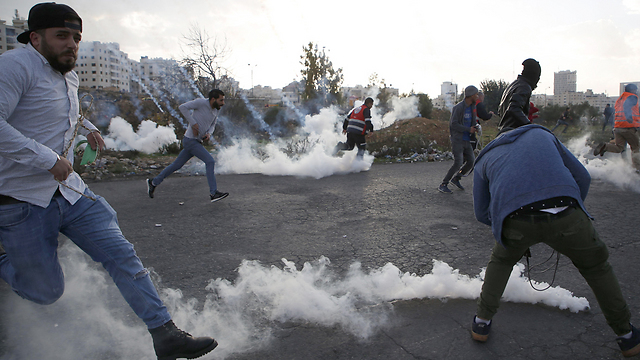 Clashes in Ramallah (Photo: AFP)