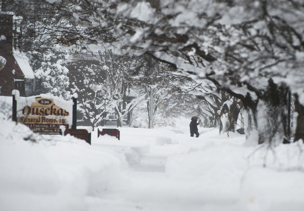 אחרי יומיים של שלג בפנסילבניה (צילום: רויטרס) (צילום: רויטרס)