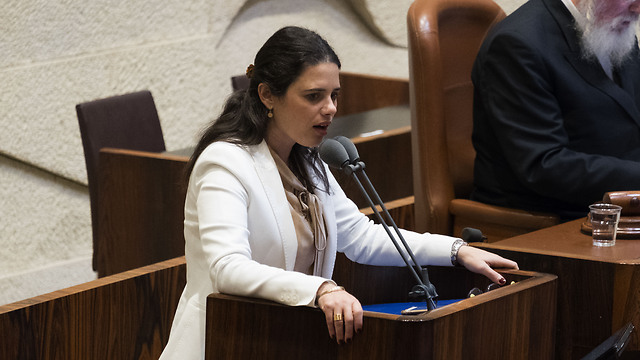 Justice Minister Shaked (Photo: Yoav Dudkevitch)