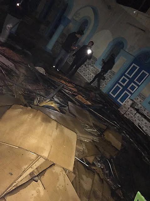 Синагога в Джербе после поджога. Фото: Ynet