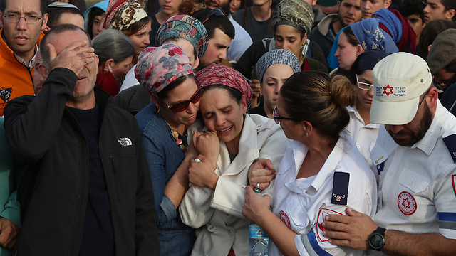 Raziel Shevah's funeral. His murder prompted the women to write their appeal (Photo: Amit Shabi)