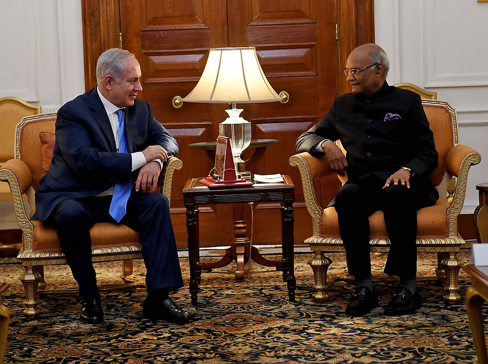 Netanyahu meets with India's President Ram Nath Kovind (Photo: Avi Ohayon/GPO)