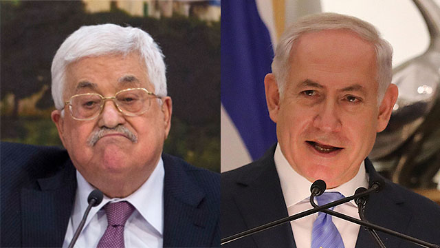 Netanyahu and Abbas. The prime minister can take credit for the victory over the PA, but he never actually defined it as an enemy or wanted to bring it down (Photo: AP, EPA)