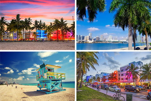 מיאמי. עיר צעירה ותוססת עם סצינת קלאבינג, אופציות לשופינג ובעיקר חופים שווים במיוחד (צילום: Shutterstock)