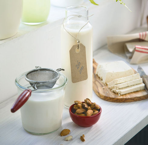 סויה, חלב שקדים וטופו תוצרת בית (צילום: דניאל לילה, סגנון: נעה קנריק)