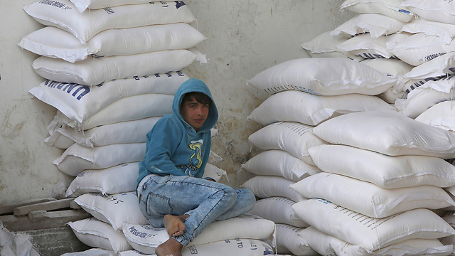 Продовольственный склад UNRWA в Газе. Фото: AP (Photo: AP)