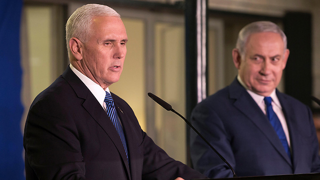 VP Mike Pence with PM Netanyahu (Photo: Reuters)
