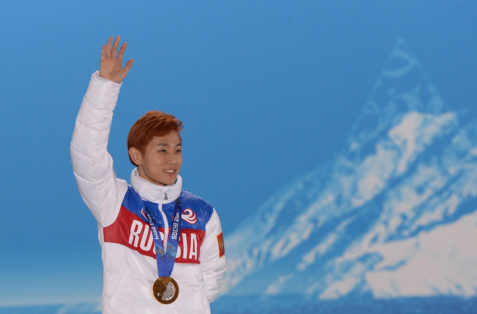 זכה בשלוש מדליות זהב בסוצ'י 2014. ויקטור אן (צילום: AFP) (צילום: AFP)
