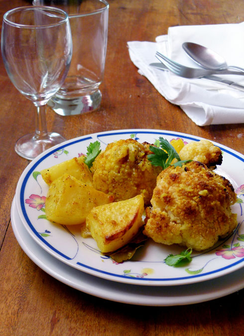 כרובית ותפוחי אדמה בתנור (צילום: מרילין איילון)