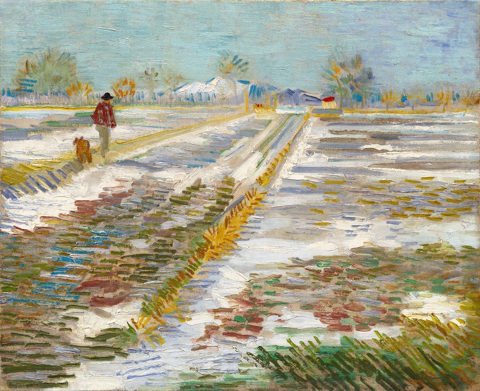 נוף עם שלג. הציור שטארמפ ביקש לשאול (מתוך אתר מוזיאון גוגנהיים ניו יורק) (מתוך אתר מוזיאון גוגנהיים ניו יורק)