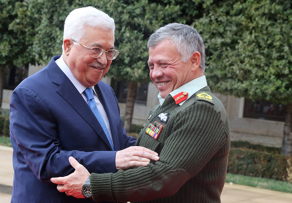 Abbas with Jordan's King Abdullah (צילום: רויטרס)