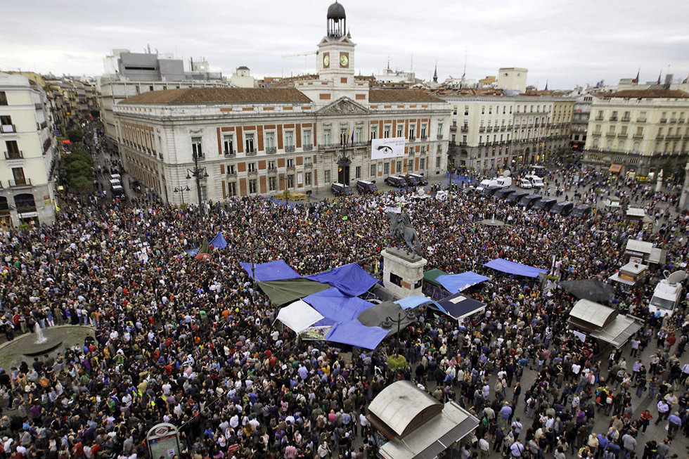 מחאת צעירים על האבטלה בספרד, ארכיון (צילום: MCT   ) (צילום: MCT   )