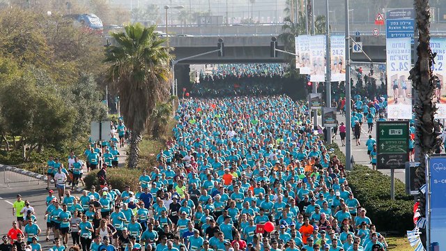 The Tel Aviv Marathon will commence Friday morning (Photo: Ronen Topelberg)
