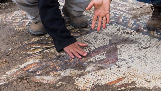 Античная мозаика в Кейсарии. Фото: Асаф Перец